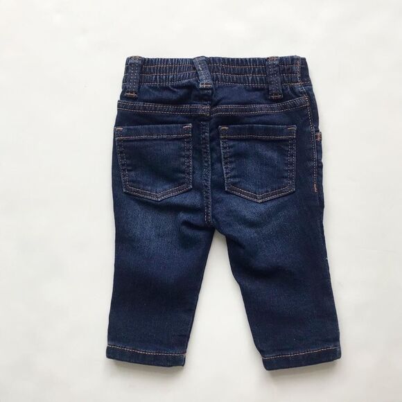 Old navy dark wash skinny jeans EUC 3-6 months - Picture 5 of 6
